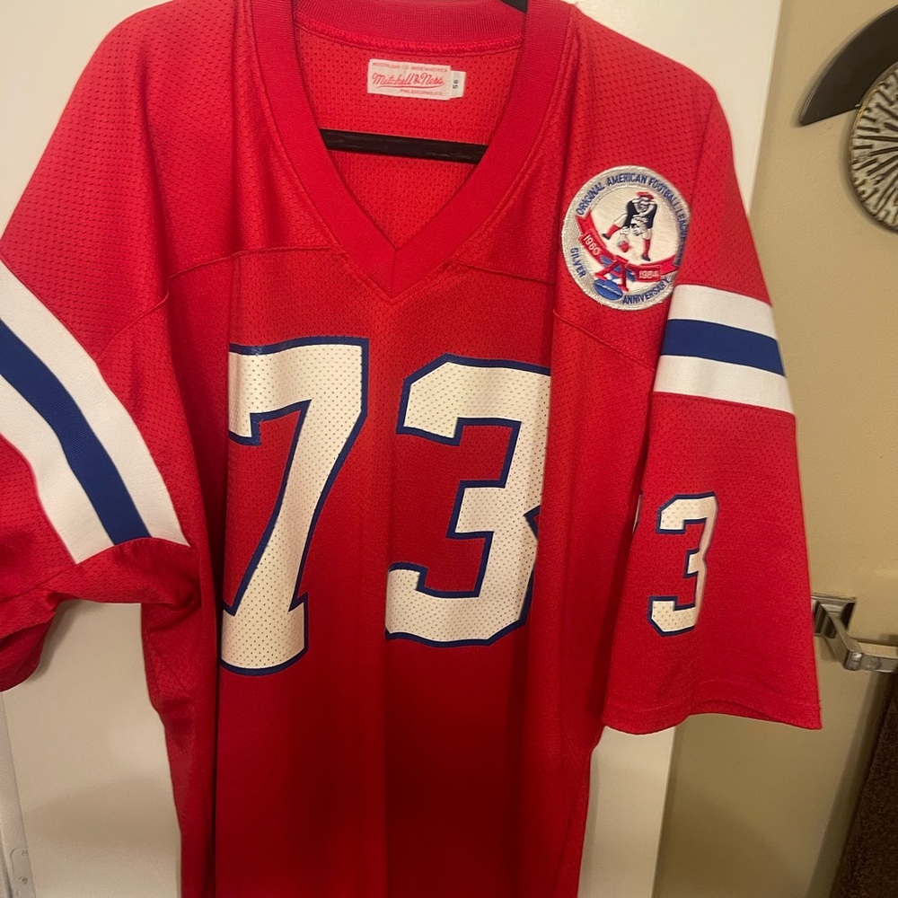 Mitchell & Ness Red Throwback NFL Jersey